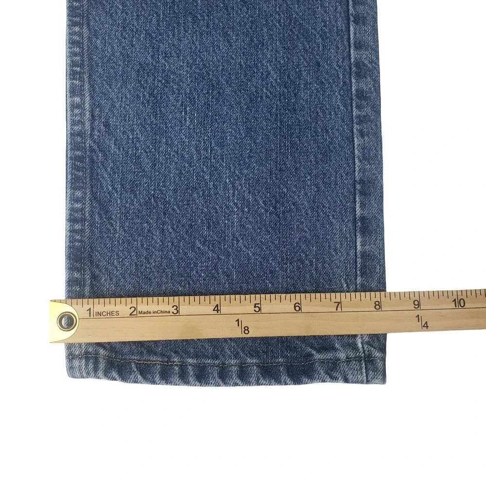 Wrangler Premium Quality Mens 32x30 Straight Leg Jeans Medium Wash 96501DS Blue
